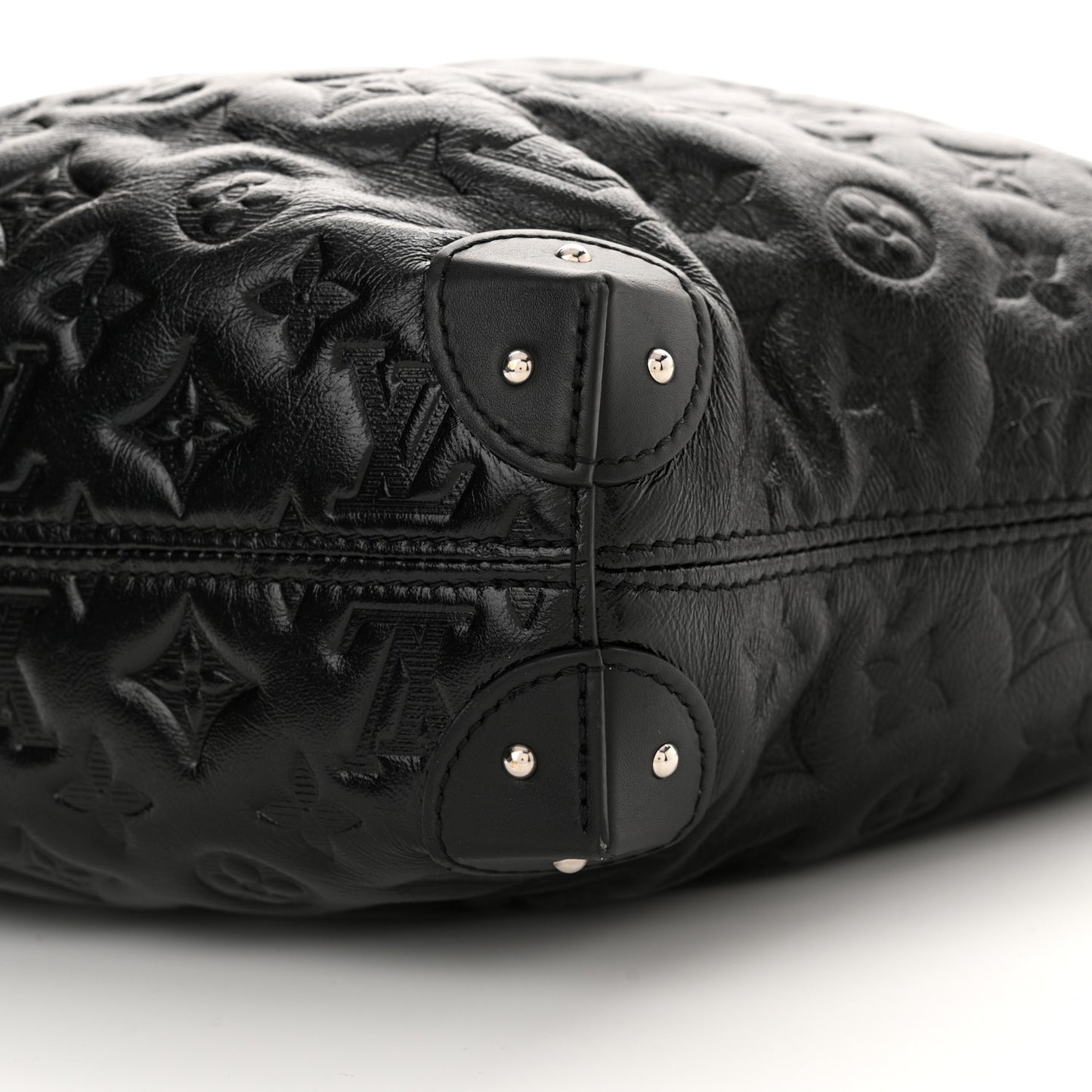 Lambskin Monogram Shadow Coussin Noe Trunk PM Black