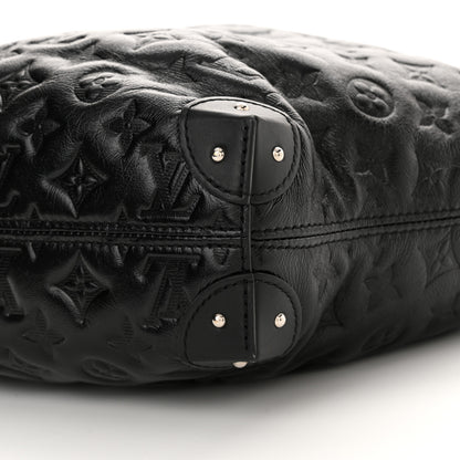 Louis Vuitton Lambskin Monogram Shadow Coussin Noe Trunk PM Black 9 of 10