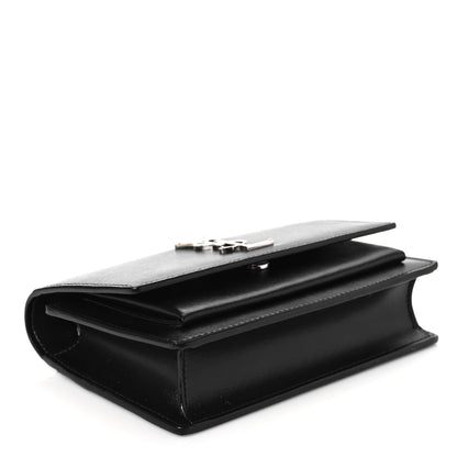 Saint Laurent Calfskin Monogram Sunset Chain Wallet Black 4 of 7