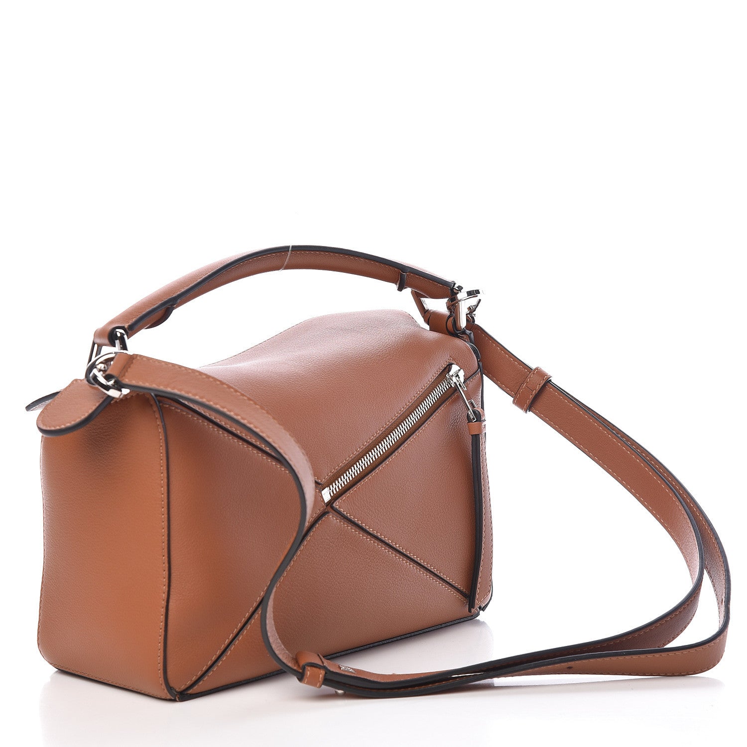 Loewe Calfskin Small Puzzle Bag Tan 3 of 9