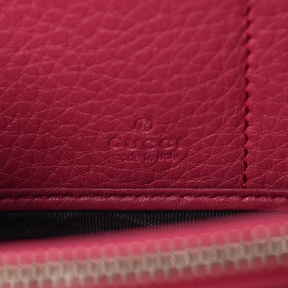 Gucci Pebbled Calfskin Soho Zip Around Wallet Pink 6 of 8
