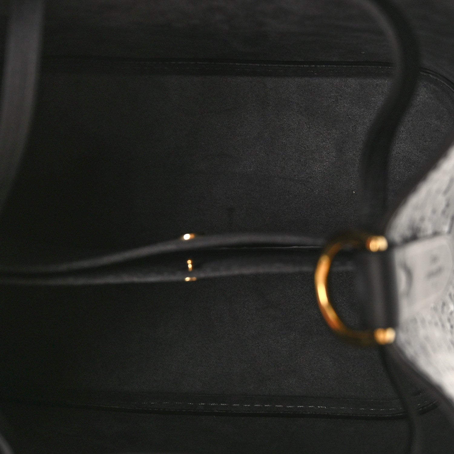 Louis Vuitton Calfskin Nanogram Embossed Neonoe BB Black 5 of 8