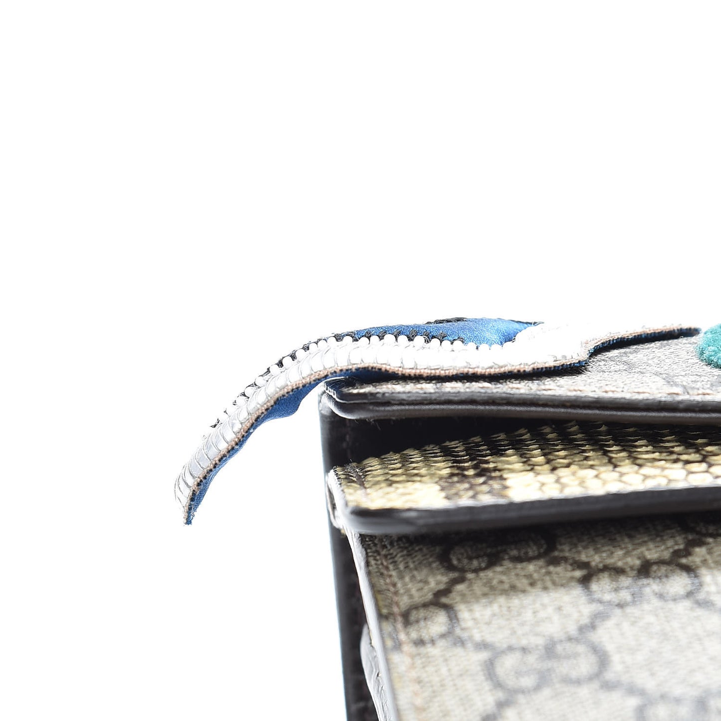 GG Supreme Monogram Python Embroidered Small Dionysus Shoulder Bag