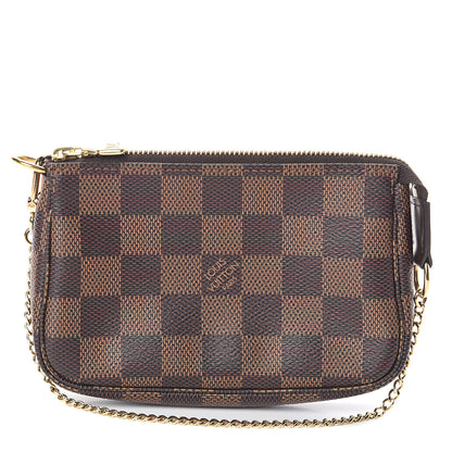 Louis Vuitton Damier Ebene Mini Pochette Accessories 1 of 9