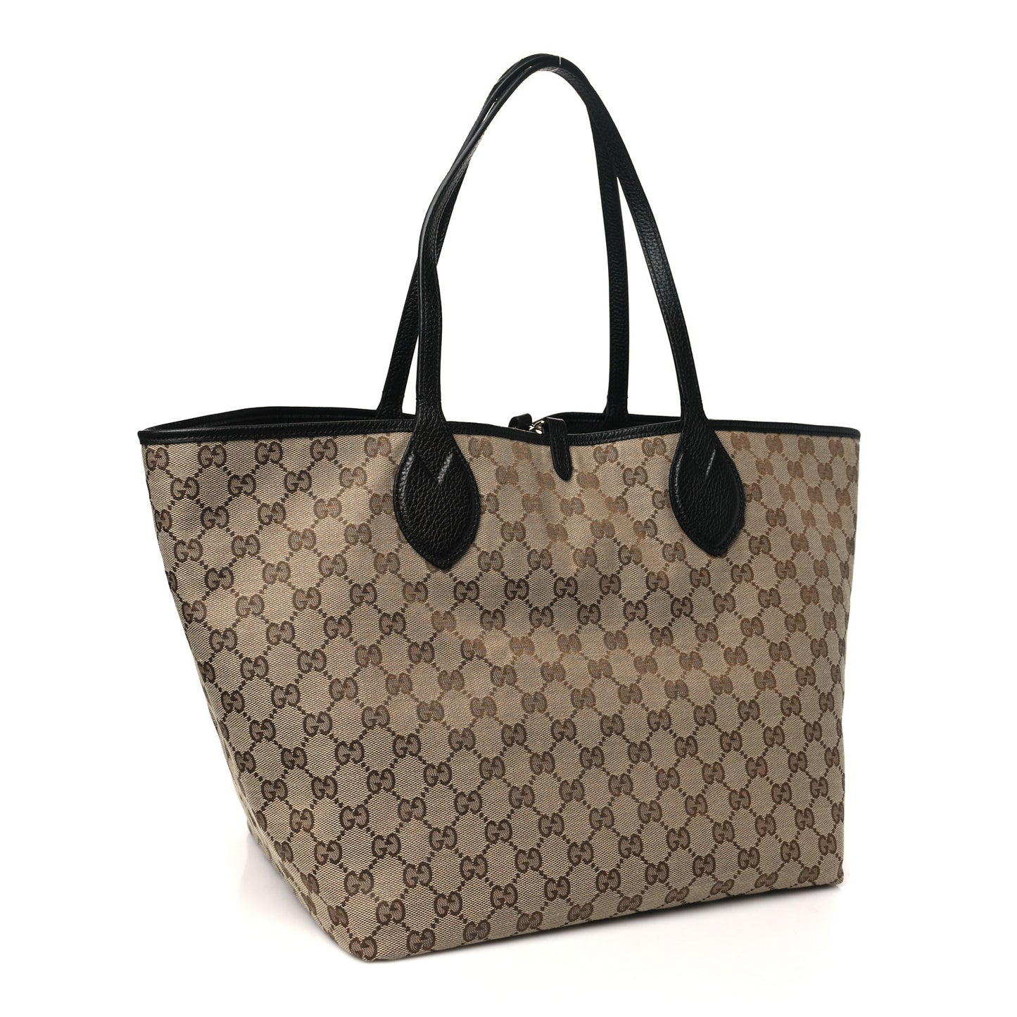 Grained Calfskin Monogram Large Totissima Reversible Tote Black