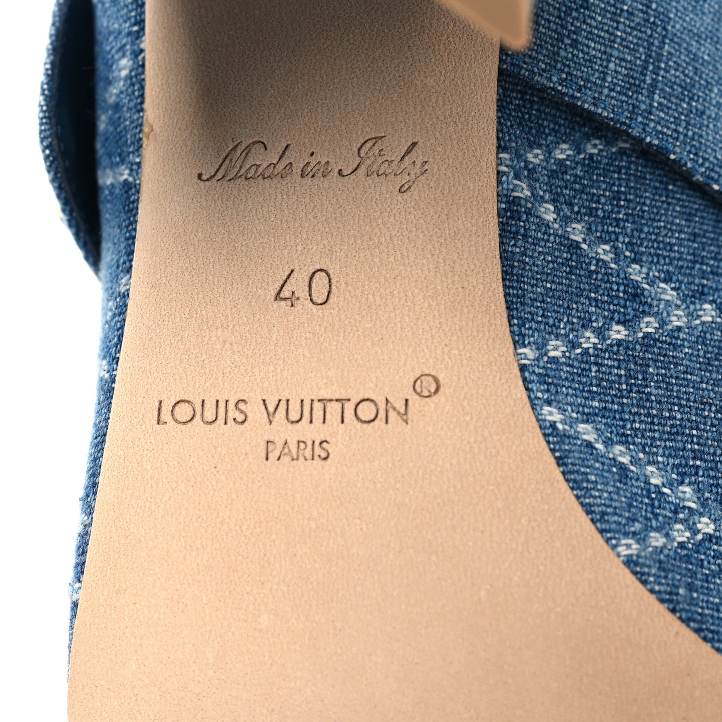 Denim Shake Mule 40 Blue