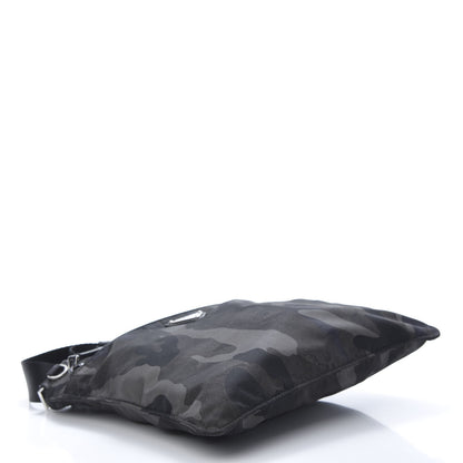 Prada Tessuto Nylon Camouflage Flat Messenger Fumo 4 of 11