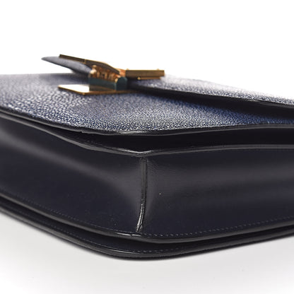 Celine Stingray Medium Classic Box Flap Bag Navy 13 of 14