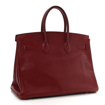 Hermes Chevre de Coromandel Birkin 35 Rouge H 3 of 20
