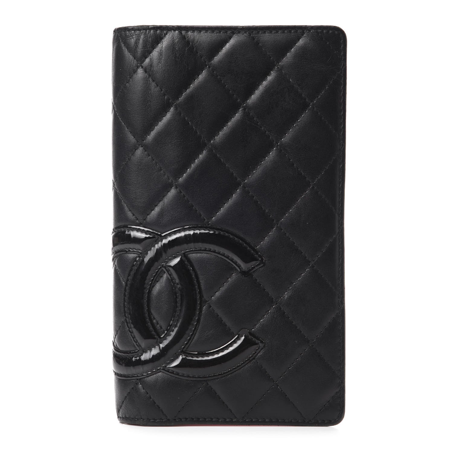 Chanel Calfskin Quilted Cambon Yen Wallet Black 1 of 9