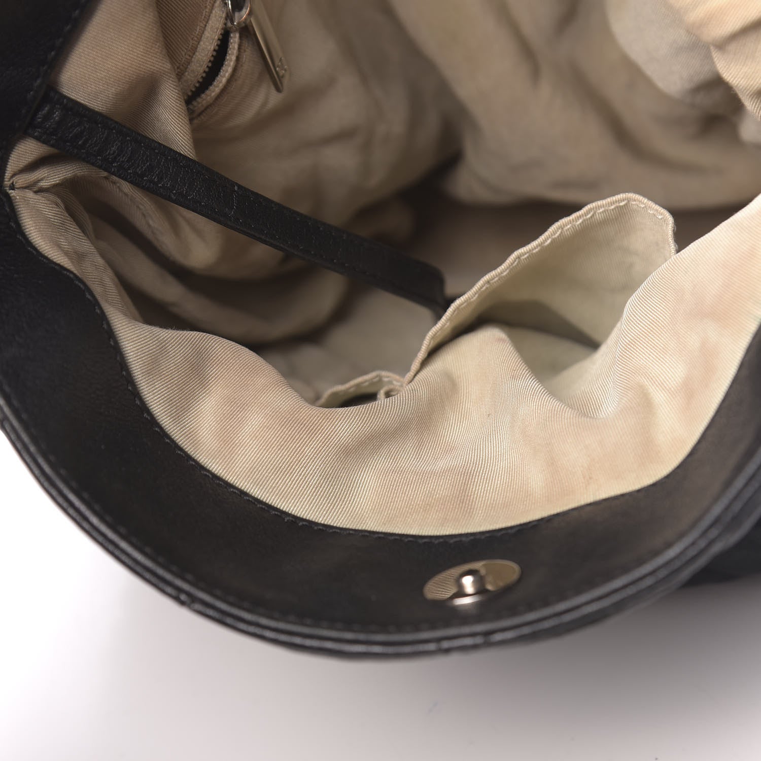 Chanel Washed Lambskin Chain Around Hobo Black 8 of 16