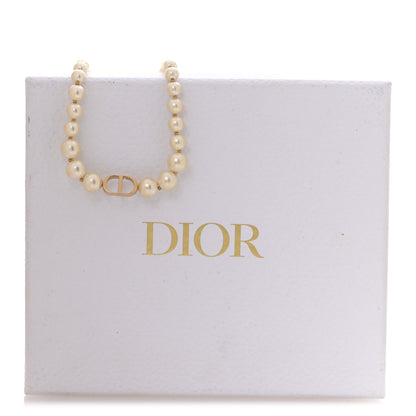 Christian Dior Pearl 30 Montaigne Choker Necklace Gold 7 of 7