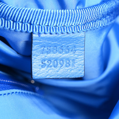 Gucci Crystal Monogram Web Medium Duffle Bag Blue 6 of 11