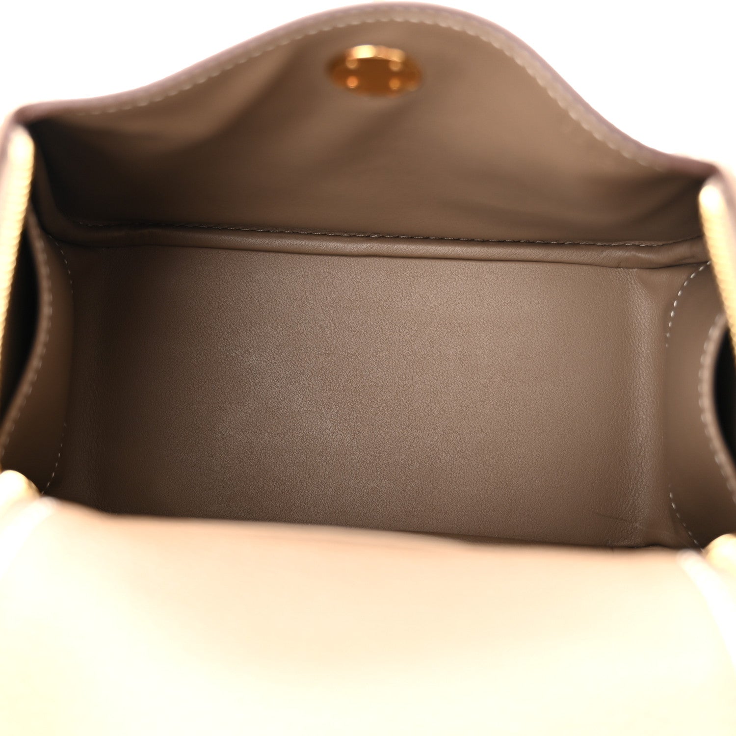 Hermes Taurillon Clemence Mini Lindy 20 Etoupe 5 of 11