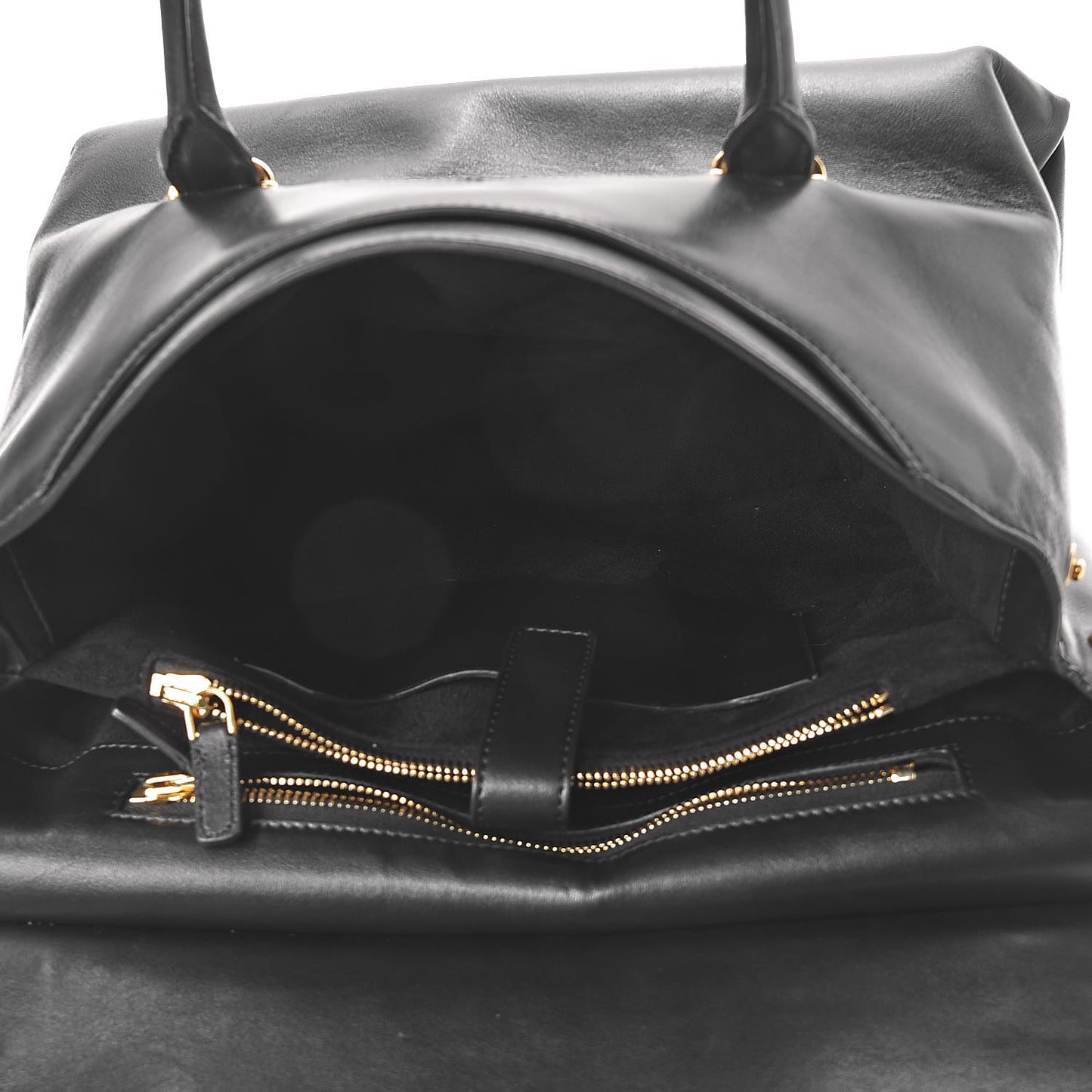 Smooth Calfskin Large Icon Bag Black