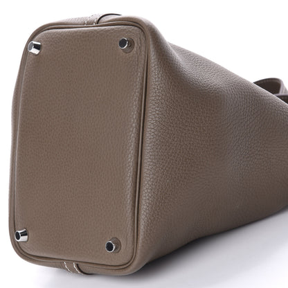 Hermes Taurillon Clemence Picotin Lock 18 PM Etoupe 7 of 11