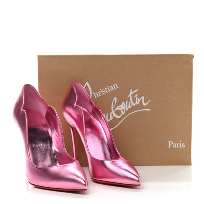 Christian Louboutin Metallic Calfskin Hot Chick 100 Pumps 37 Pink 8 of 8