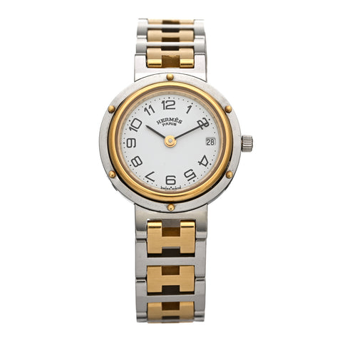 Stainless Steel 24mm Clipper Quartz Watch Gold