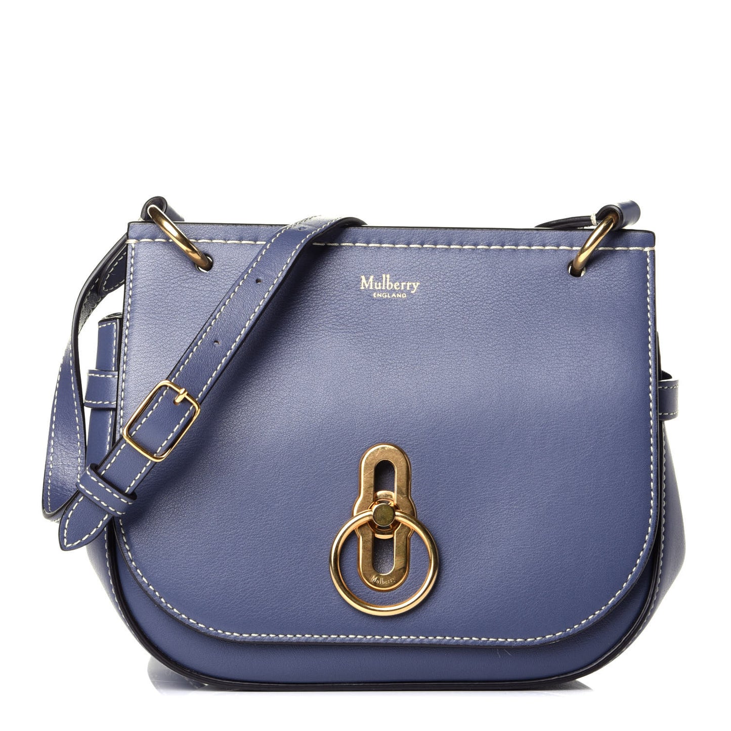 Calfskin Small Amberley Satchel Blue