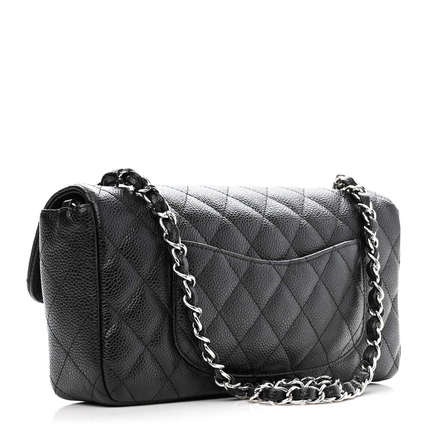 Caviar Quilted East West Flap Black