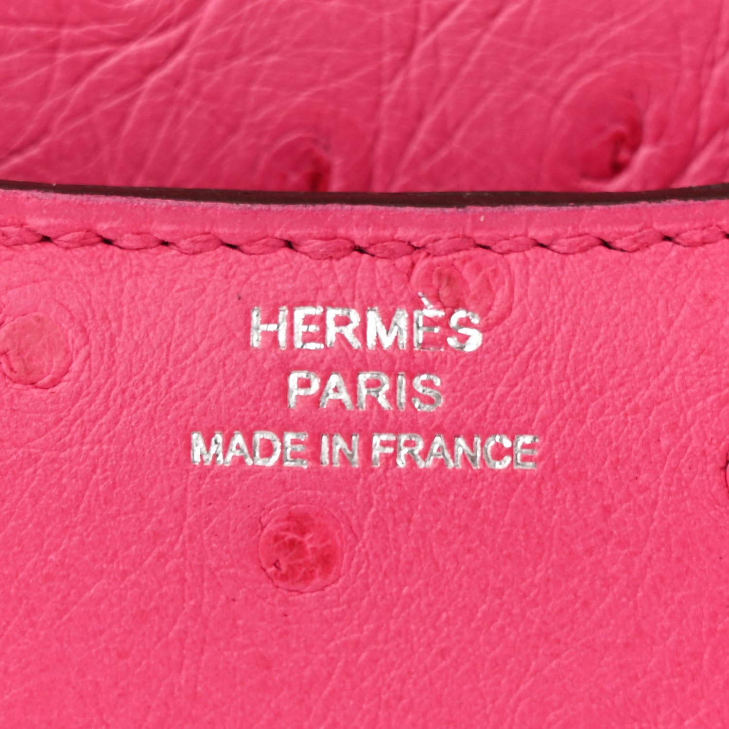 Hermes Ostrich Constance 18 Rose Shocking 7 of 11