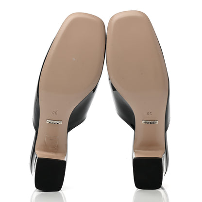Gucci Patent Lexi Horsebit Mules 38 Black 5 of 8
