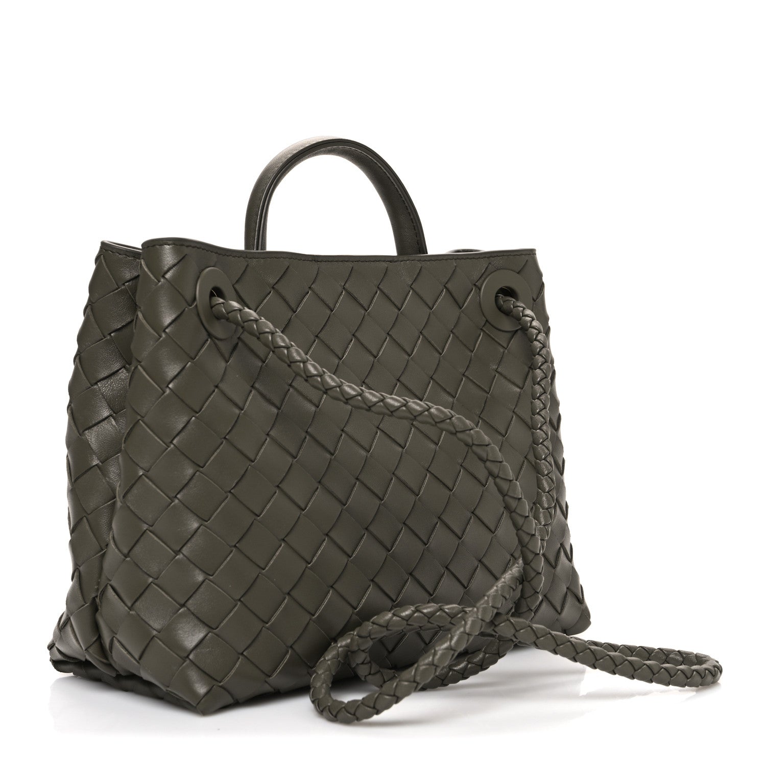 Bottega Veneta Nappa Intrecciato Small Andiamo Shoulder Bag