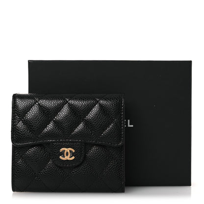 Chanel Caviar Quilted Compact Flap Wallet Black 10 of 10