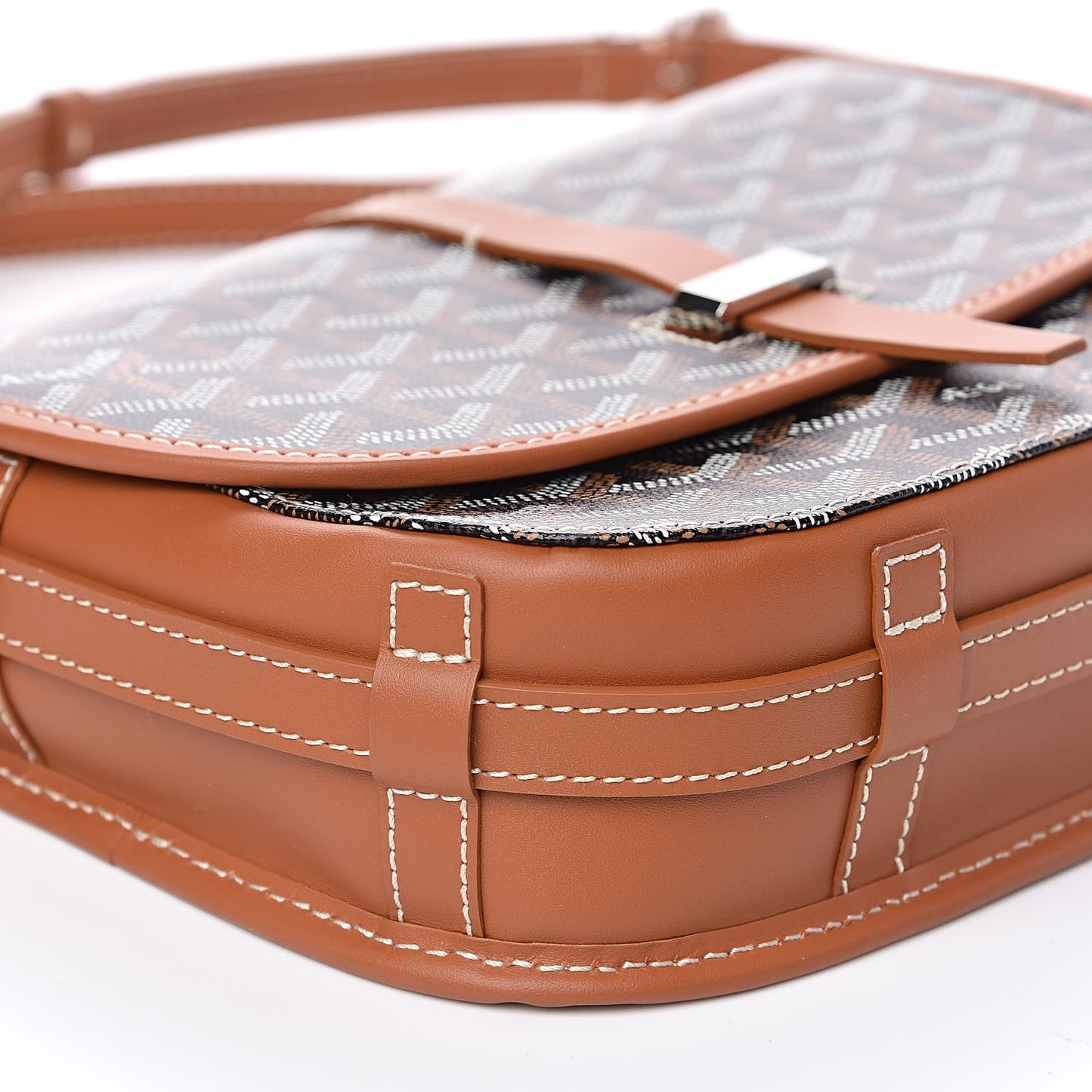 Goyardine Belvedere II PM Messenger Bag Black Gold