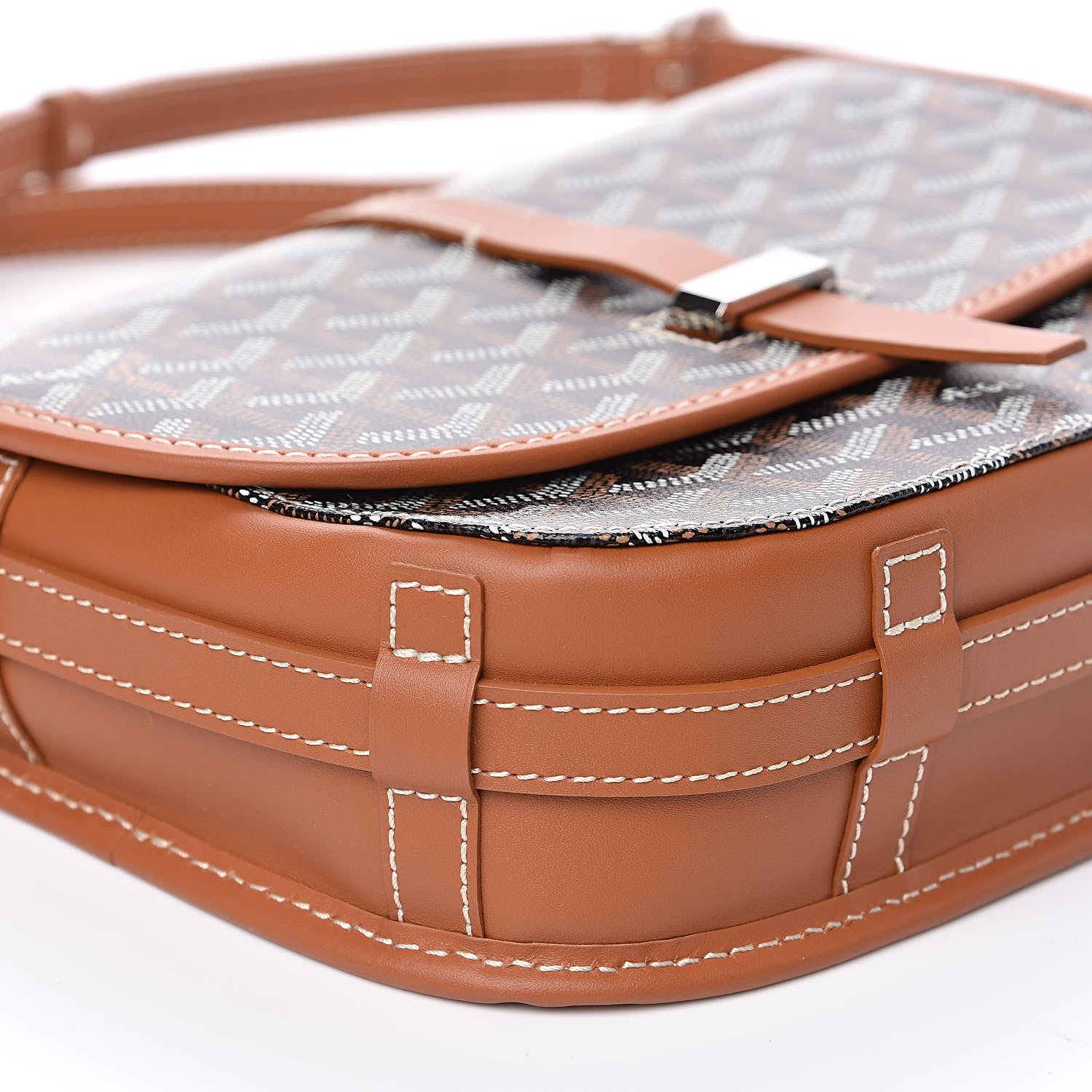 Goyard Goyardine Belvedere II PM Messenger Bag Black Gold 7 of 11