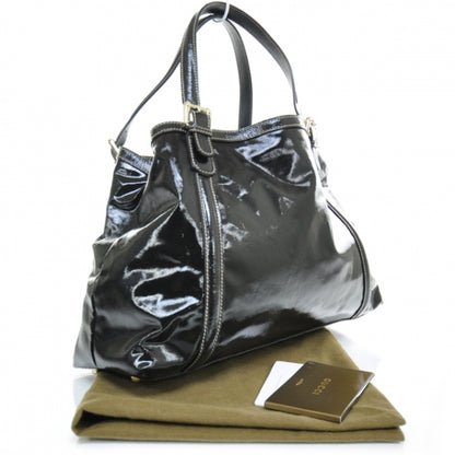 Gucci Dialux Medium Britt Shoulder Bag Black 2 of 9