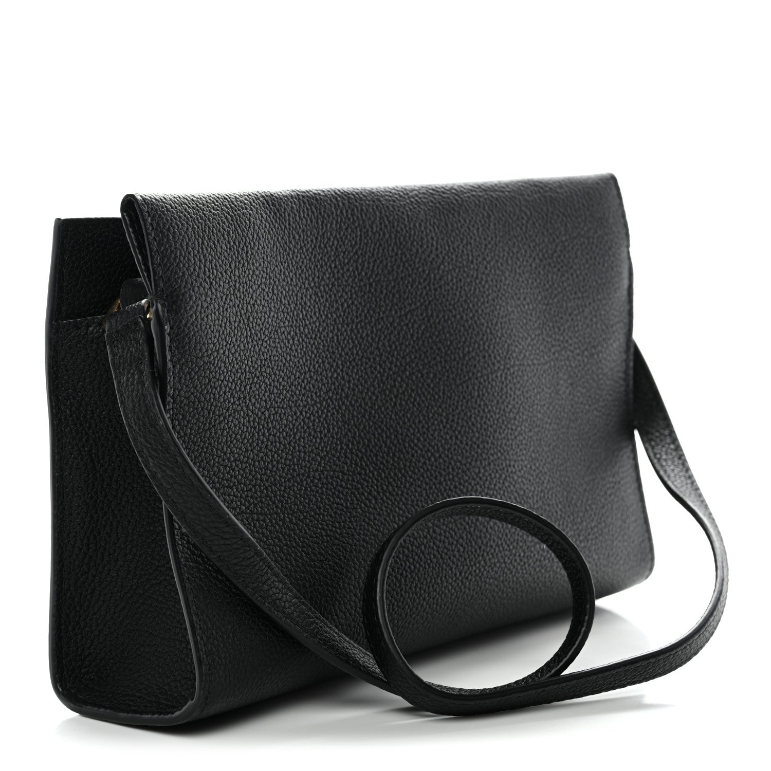Burberry Grainy Calfskin Nova Check Small Cotswolds Pouch Black 3 of 10