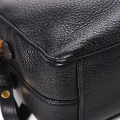 Prada Vitello Daino Medium Double Zip Shoulder Bag Black 14 of 17