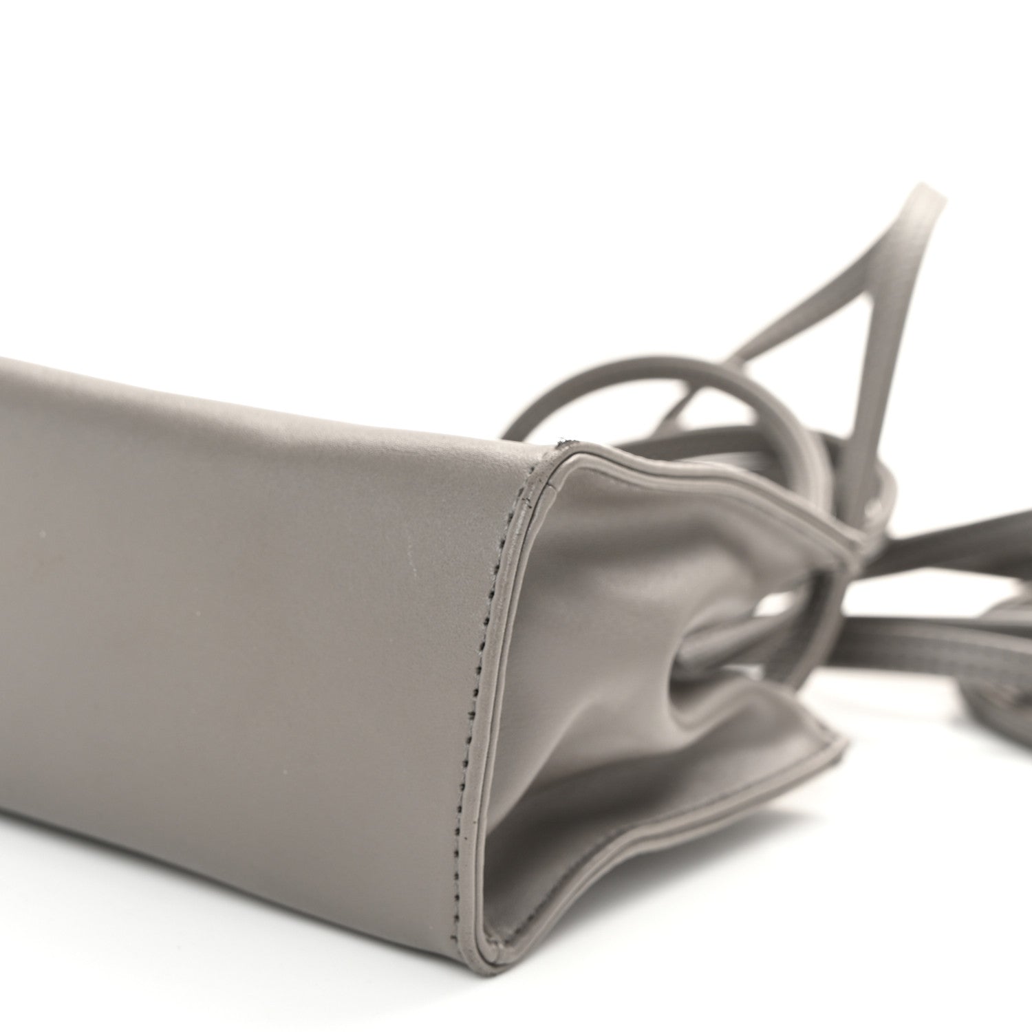 Telfar Vegan Leather Small Shopping Bag Grey 9 of 10