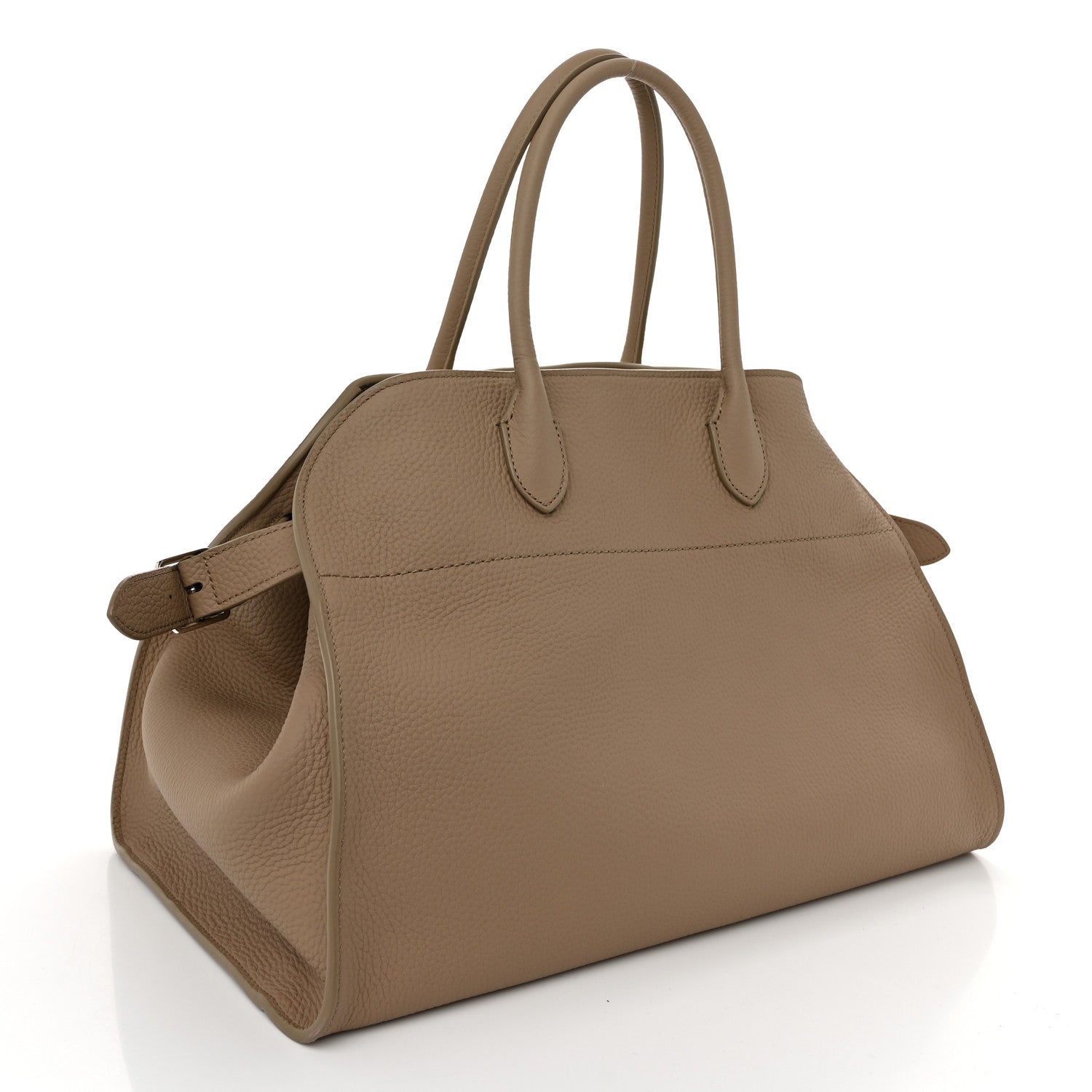 The Row Matte Grained Calfskin Soft Margaux 15 Dark Taupe 3 of 9