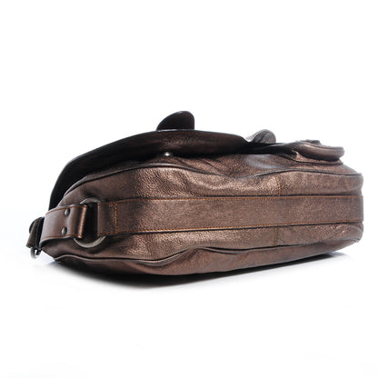 Christian Dior Washed Leather Medium Gaucho Metallic 4 of 7