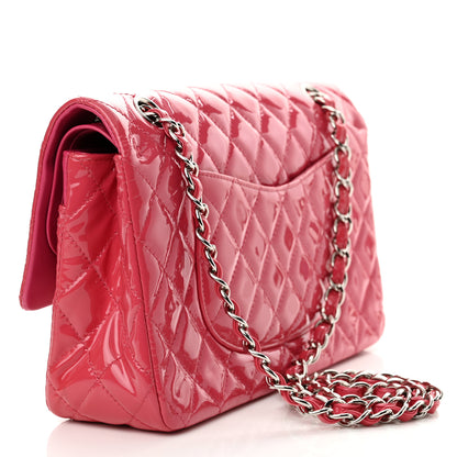 Chanel Patent Calfskin Quilted Medium Double Flap Pink 3 of 14