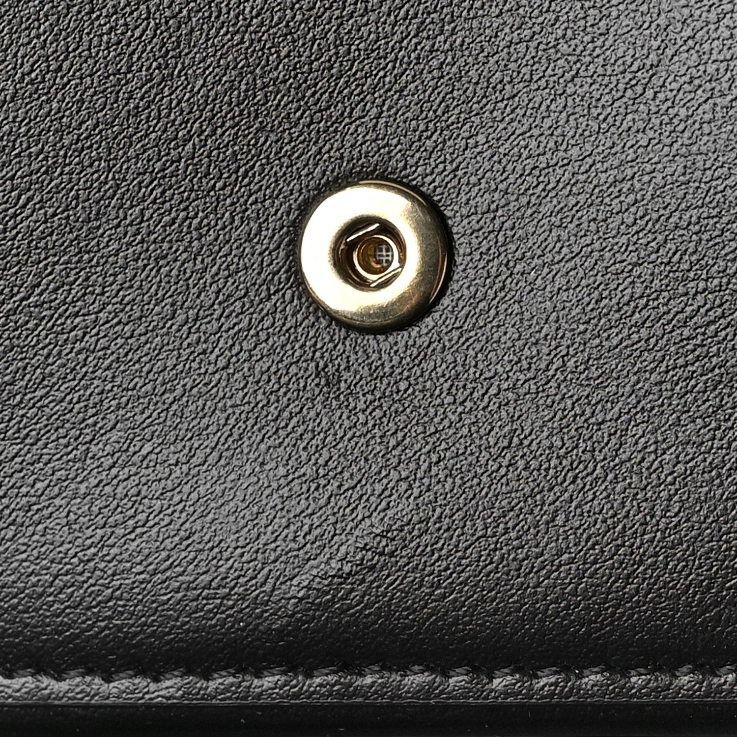 Celine Shiny Smooth Lambskin Small Triomphe Wallet Black 10 of 10