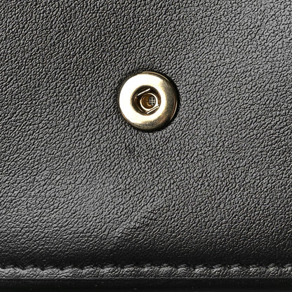 Celine Shiny Smooth Lambskin Small Triomphe Wallet Black 10 of 10