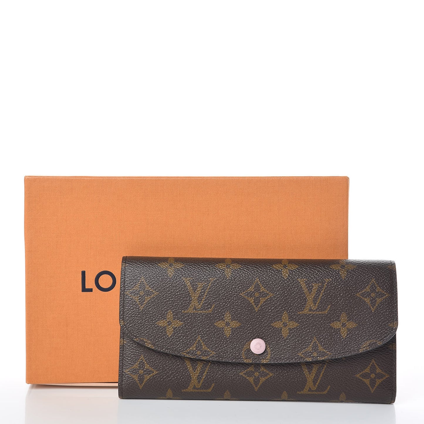 Monogram Emilie Wallet Rose Ballerine