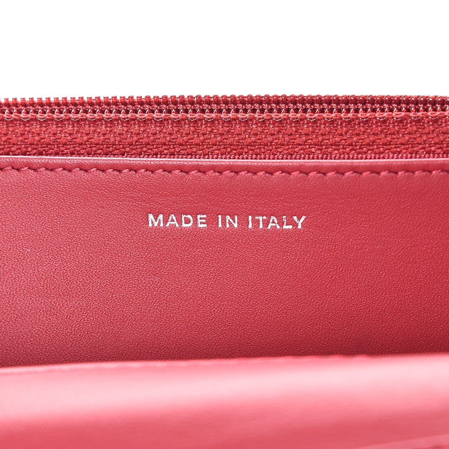 Patent Goatskin Quilted Paris Dallas Wallet On Chain WOC Dark Pink