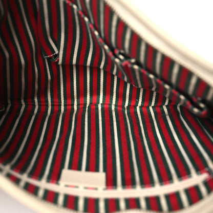 Gucci Monogram Medium New Britt Half Moon Hobo White 5 of 16