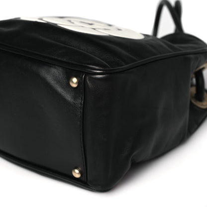 Chanel Lambskin Camellia Tote Black 9 of 10