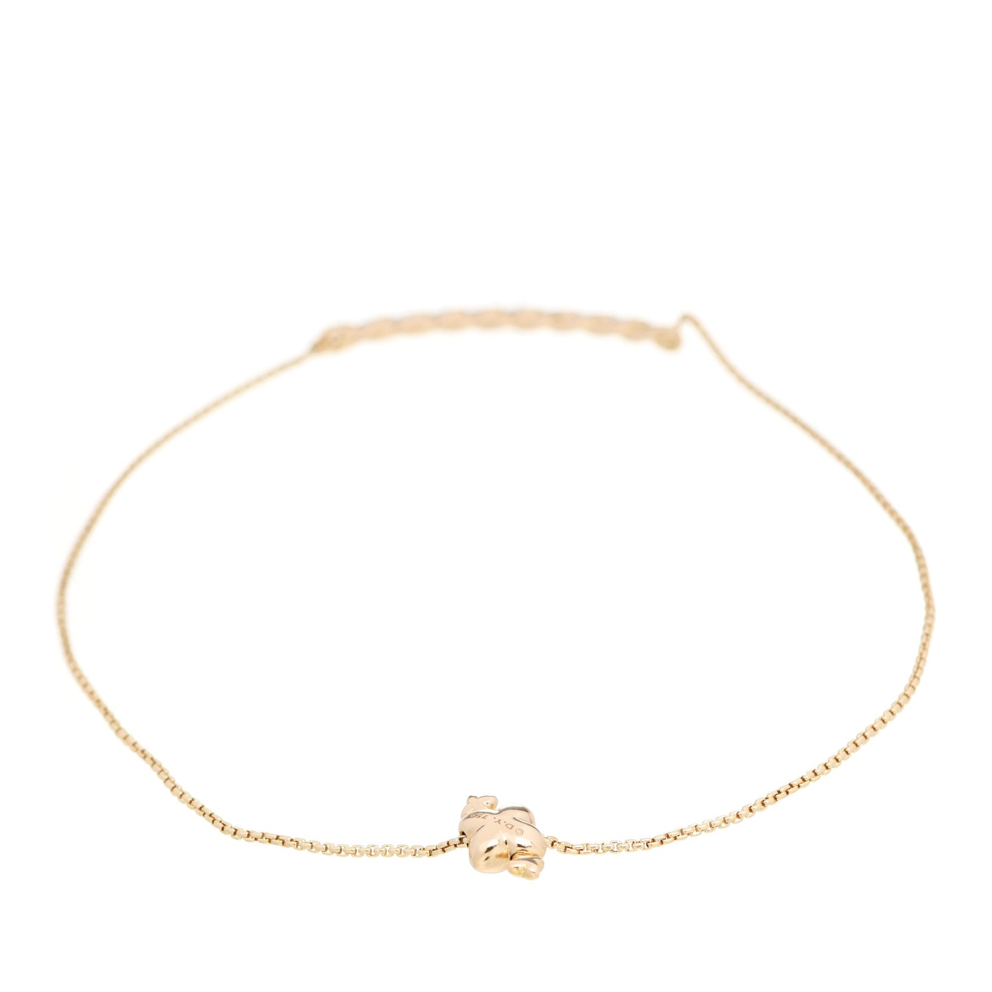 18K Yellow Gold Diamond Paveflex Station Bracelet