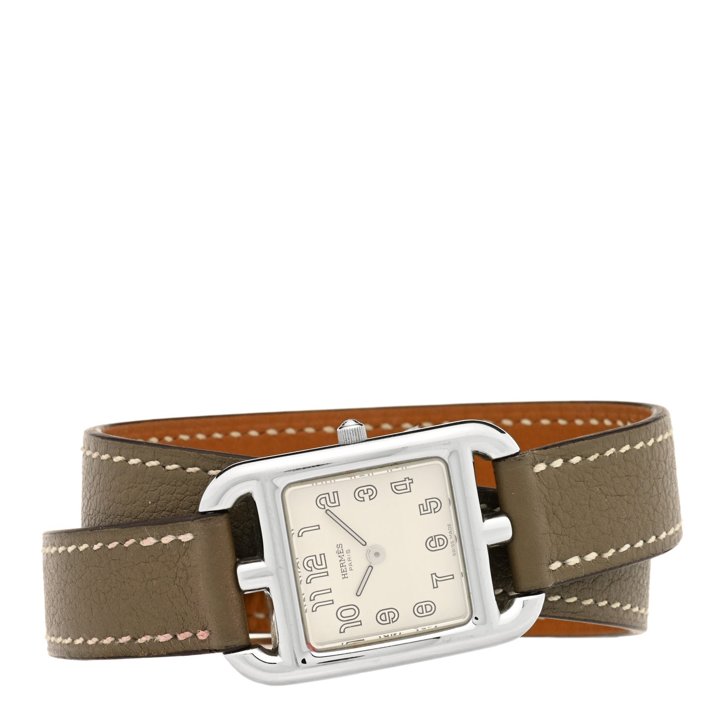 Stainless Steel Swift 23mm Cape Cod Double Tour Quartz Watch Etoupe