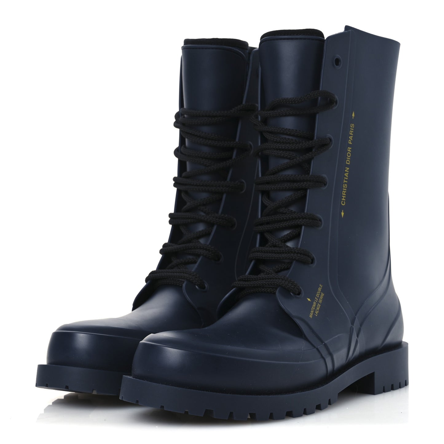 Rubber Diorcamp Low Boots 41 Indigo