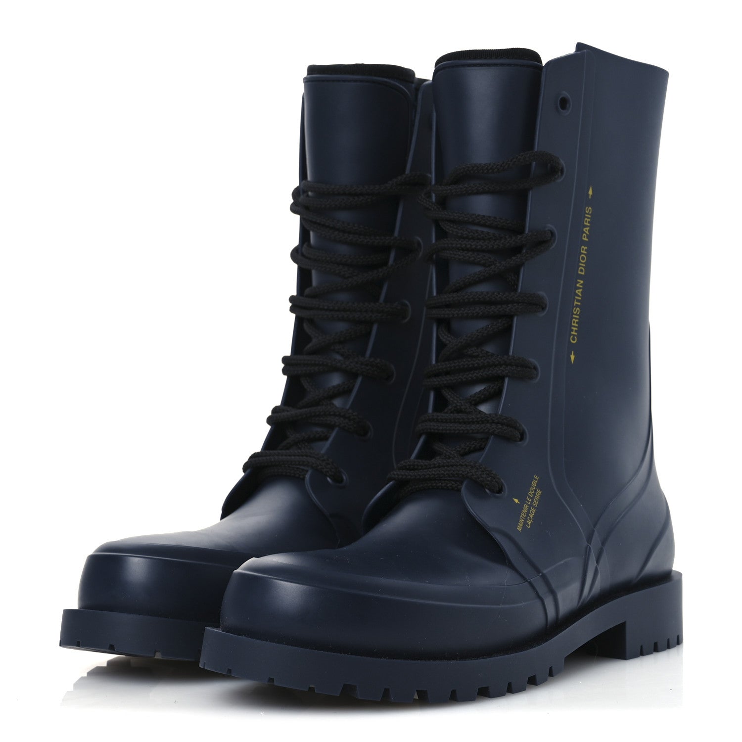 Christian Dior Rubber Diorcamp Low Boots 41 Indigo 4 of 10