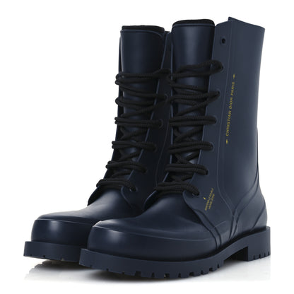 Christian Dior Rubber Diorcamp Low Boots 41 Indigo 4 of 10