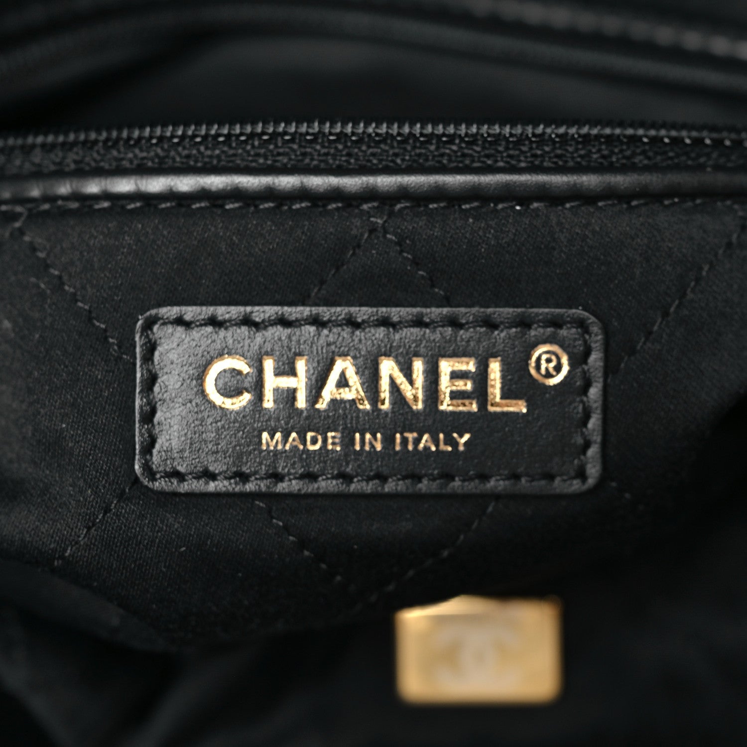 Chanel Shiny Calfskin Quilted Small Chanel 22 Black 7 of 11