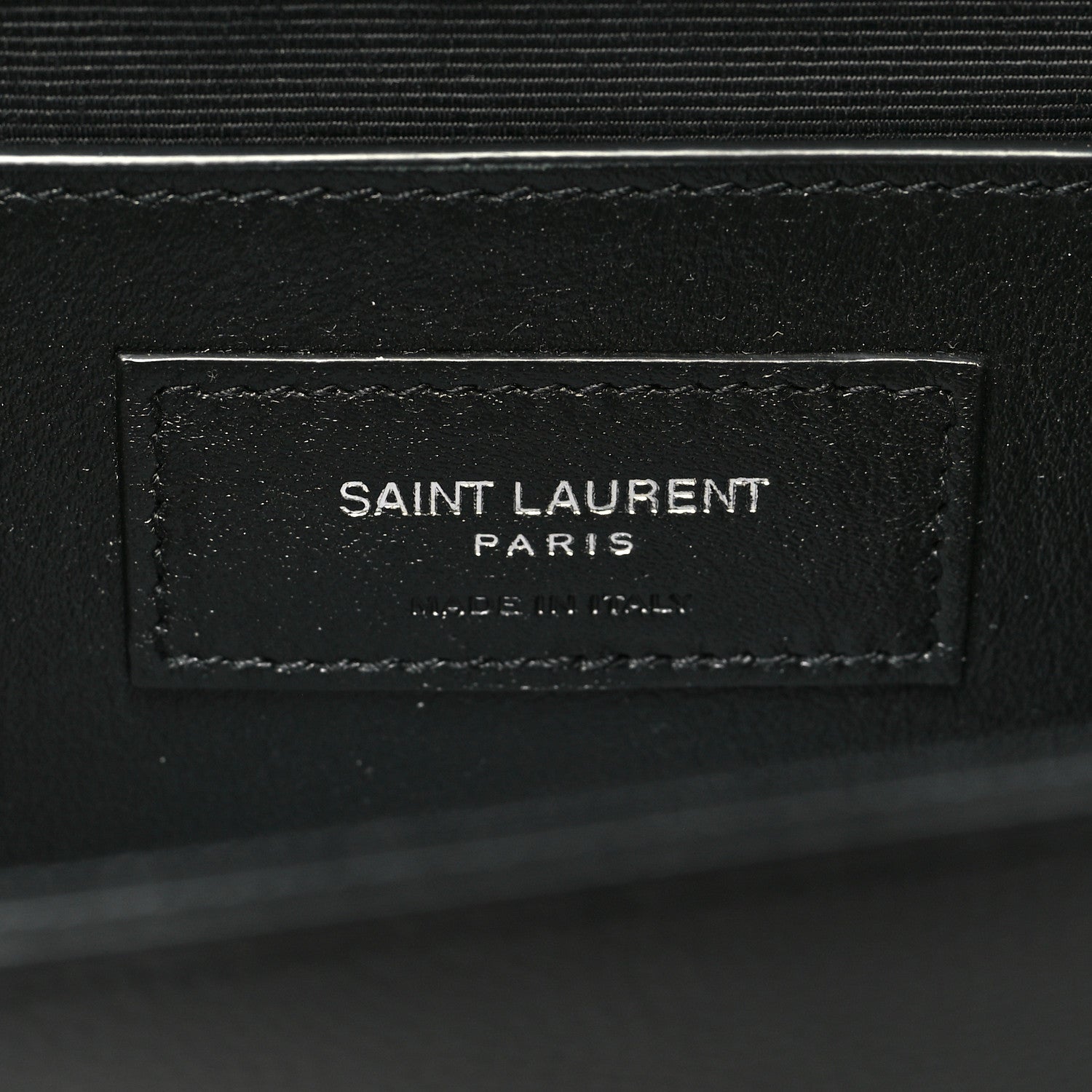 Saint Laurent Grain De Poudre Medium Classic Monogram Kate Satchel Black 6 of 9